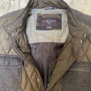 Black Brown 1826 Men's Quilted Jacket Size Large BNWOT Olive Brown